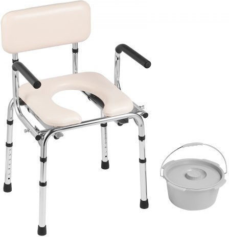 Vevor Toilettenstuhl mit Rückenlehne 5800ml WLKBS350BGRZ6CIGBV0