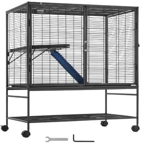 Small Animal Cage 2 Levels Wheels Tray Vevor 39" Jsxdl362439if6cogv0