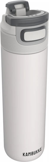 Kambukka Elton Insulated Μπουκάλι Θερμός Ανοξείδωτο 600ml Chalk White