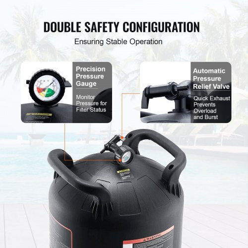 Vevor Pool Filter 40 Sq.m for Inground & Above Ground Pools Yctsglqdxycb58srnv0