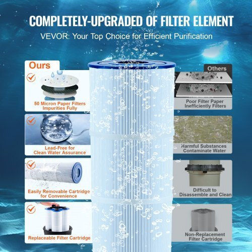 Vevor Pool Filter 40 Sq.m for Inground & Above Ground Pools Yctsglqdxycb58srnv0