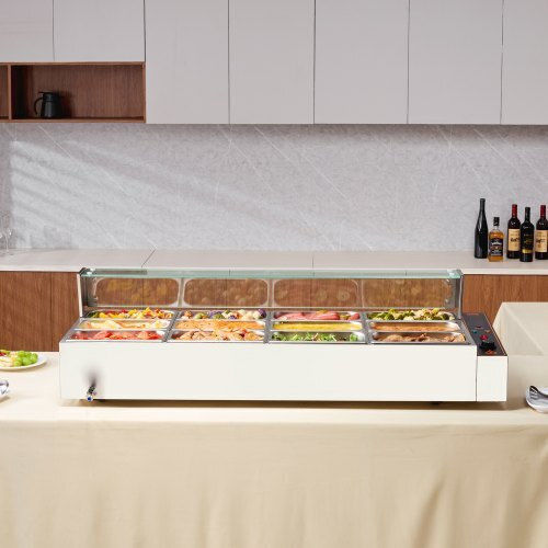 Încălzitor electric de alimente Vevor 12*5qt protecție din sticlă