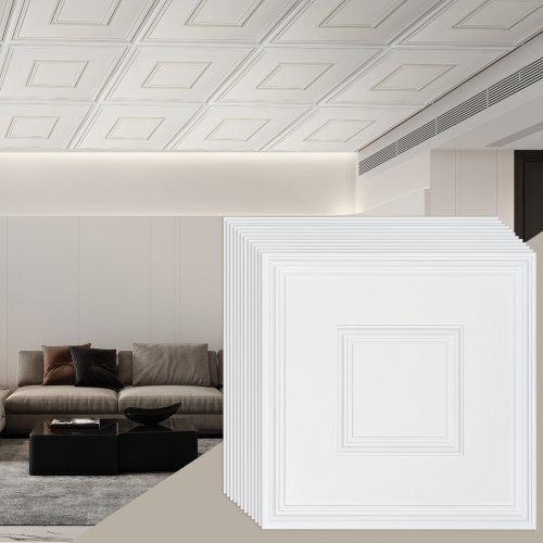 Vevor Fliese Boden Innenbereich 60.96x60.96cm White