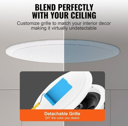 Vevor Σετ Ηχεία Εγκαταστάσεων 150W με Bluetooth Λευκά