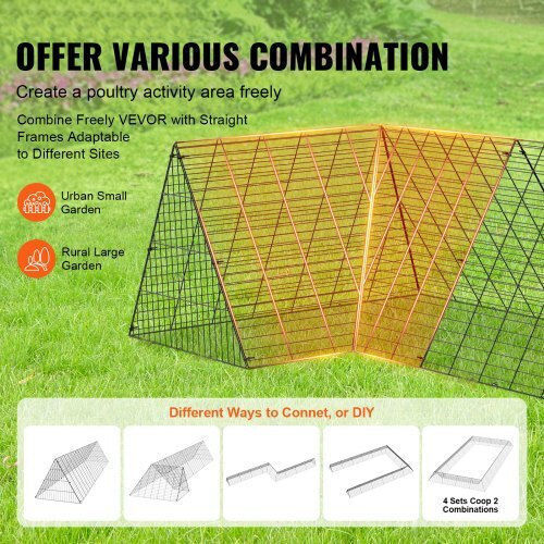 Vevor Vevor Metal Poultry Coop Height 0.24m