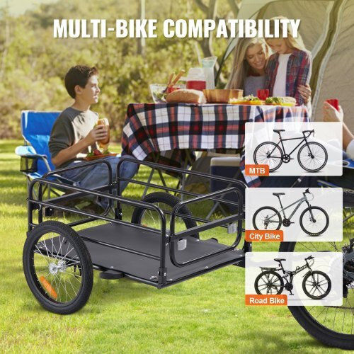 Vevor Remorcă Pentru Bicicletă 160 Lbs Capacitate Greu Tip Roti Repliabile de 16" Roti Reflectorizante 22"-28" Roti Cgkhzhjg200b5hwmpv0