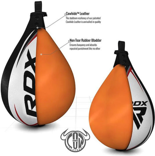 RDX Leather Speed Punching Bag Black