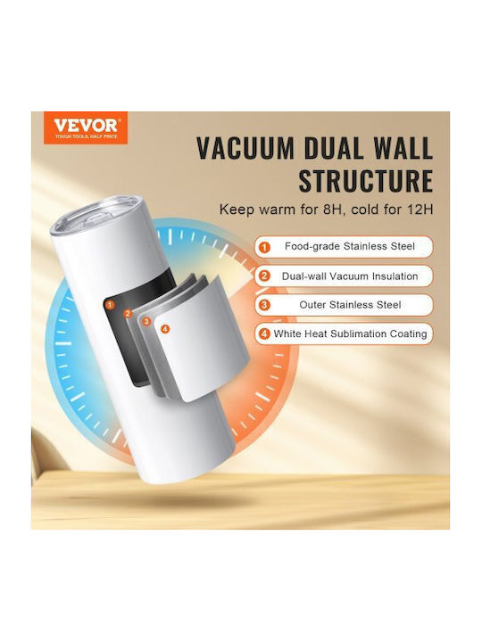 Vevor Set Ornamente de Crăciun Pahare Plastice Transparent 8buc
