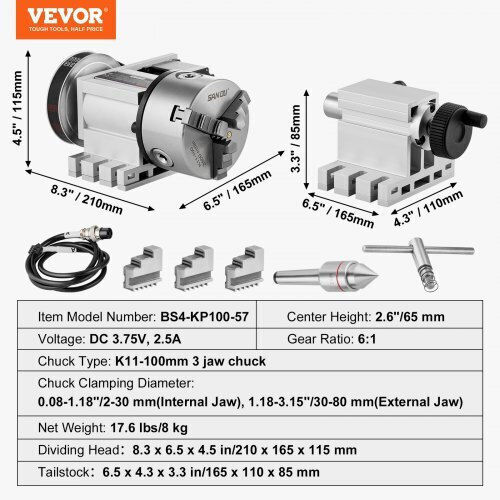 Vevor SKFDT3ZKP65M9AYZOV9 Capacul arzătorului Freză