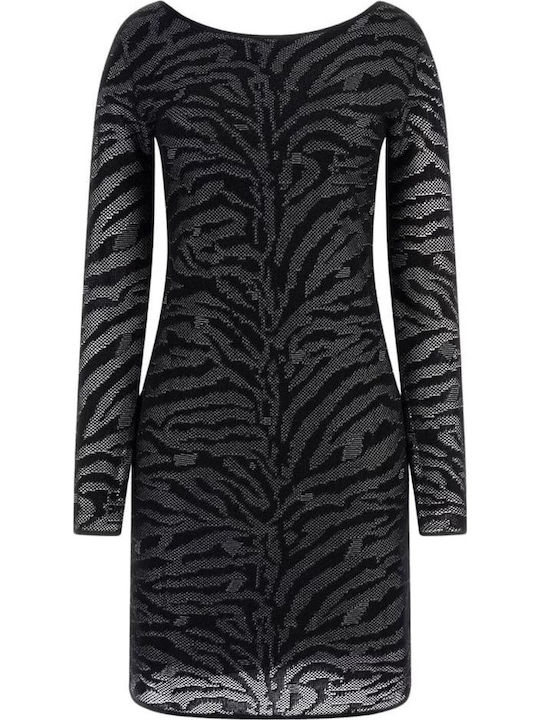 Rochie Mini De Seara Spate Deschis Neagră