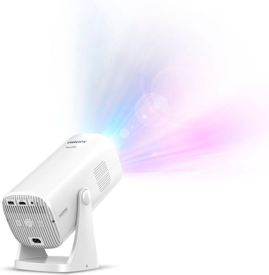 Philips NeoPix 230 NPX230/INT Проектор LCD Full HD LED лампа с Wi-Fi и вградени високоговорители Бял