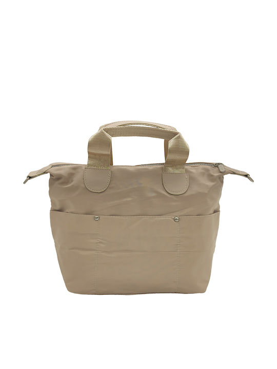Fabric Women's Handbag Crossbody Shoulder Beige