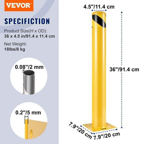 Vevor Cone Yellow W11.4xH11.4cm