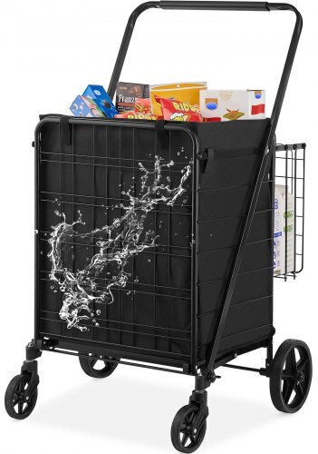 Shopping Trolley Black 11.176x11.176x11.176cm