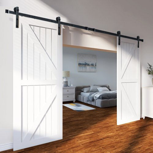 Vevor Sliding Door Mechanism 243.84cm Black