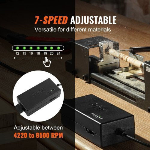 Vevor MNMGCCMNY796W1WHYV2 Tâmplar de lemn cu Putere 96W și Viteză de tăiere 8450rpm