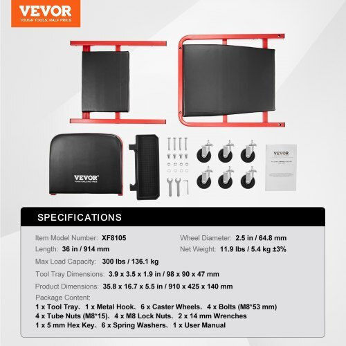 Vevor 36" Πτυσσόμενο Σκαμπό Συνεργείου 300 Lbs Kzdxctbyxj36a0o8iv0