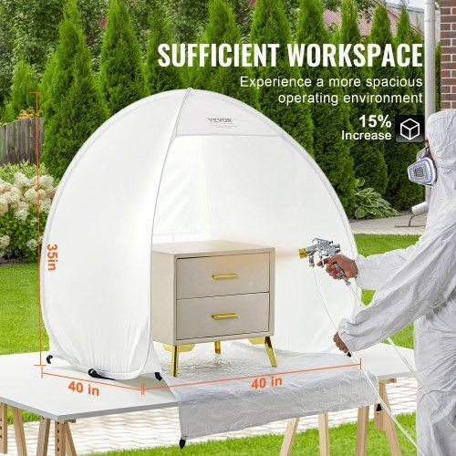 Portable Paint Booth Vevor 40x35x40 cm Bxspq403540in6ezvv0