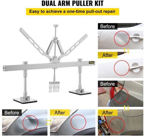 Vevor 750 mm Aluminum & Steel Dent Puller Set with 6 Hooks Bjxfj750mmahlbq01v0