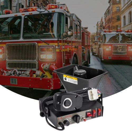 Sirena Auto Vevor 200W 7 Sunete Microfon Hhq200w7sdcz00001v0
