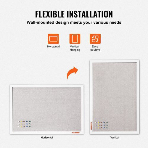 Vevor Cork Notice Board 91.44x60.96cm