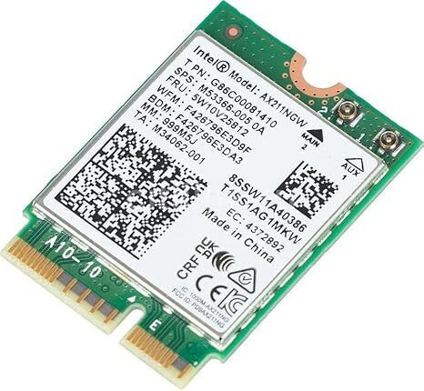 Intel M.2 Wireless Card Wi‑Fi 6 (2400Mbps) Mini PCI-e Card