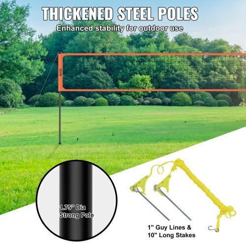 Vevor Portable Volleyball System for Outdoor Spaces Pqwtz323yclgry89qv0