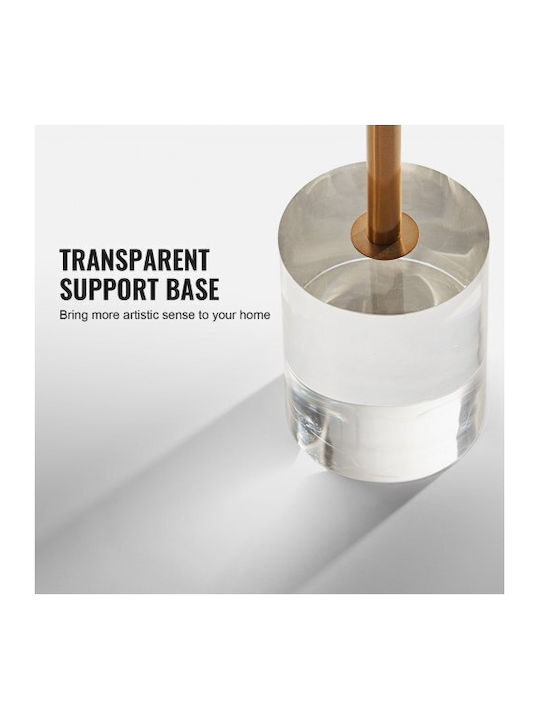 Masă Laterală Rotundă Transparentă M30xL30xÎ54.3cm