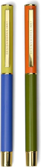 Σετ Στυλό Πολυτελείας Cobalt & Army Green Μαύρο 2τμχ./0.7mm Designworks Ink