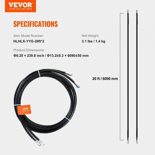 Vevor YYRGPJ220YC0PY24VV0 Σωλήνας