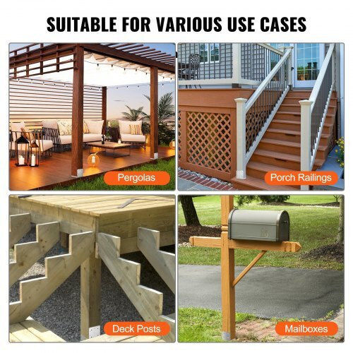 Vevor Base for Pergola made of Steel 20.32x20.32cm 1pcs