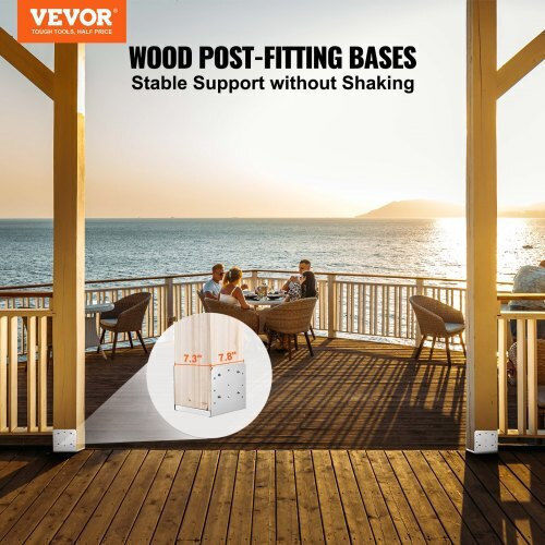 Vevor Base for Pergola made of Steel 20.32x20.32cm 1pcs