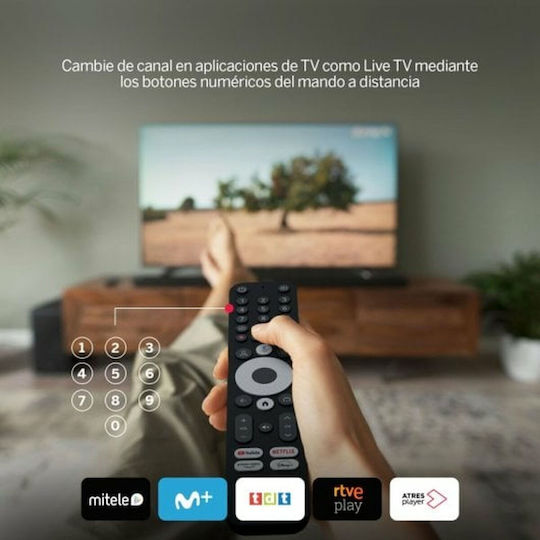 Thomson TV Box 240G 4K UHD με WiFi USB 2.0 2GB RAM και 8GB Αποθηκευτικό Χώρο με Λειτουργικό Android και Google Assistant