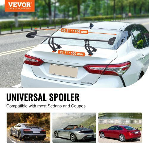 Adjustable Car Spoiler Vevor GT 43.3'' Tyxwylhjlhjdscp2hv0