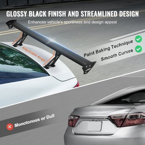 Adjustable Car Spoiler Vevor Gt 43.3'' Tyxwylhjlhjd8zq27v0