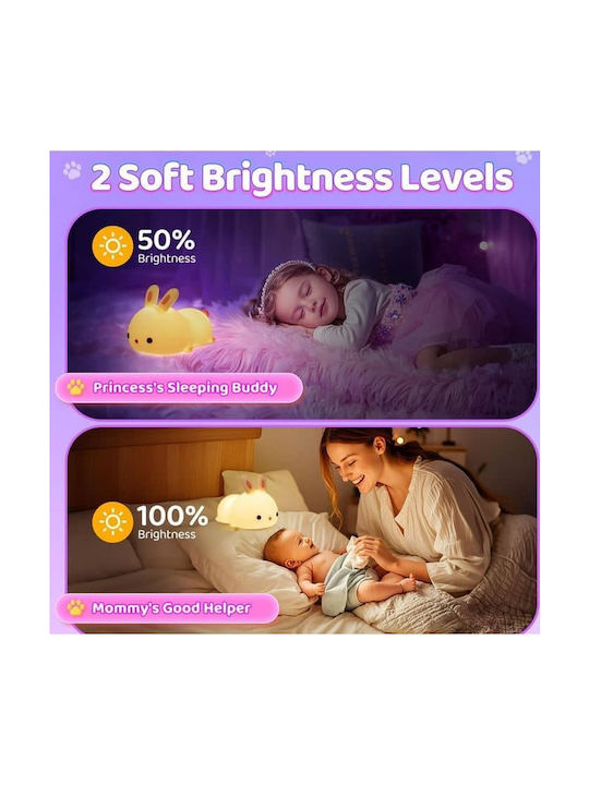 ForHome LED Kinder Dekorative Lampe mit Farbwechsel Weiß