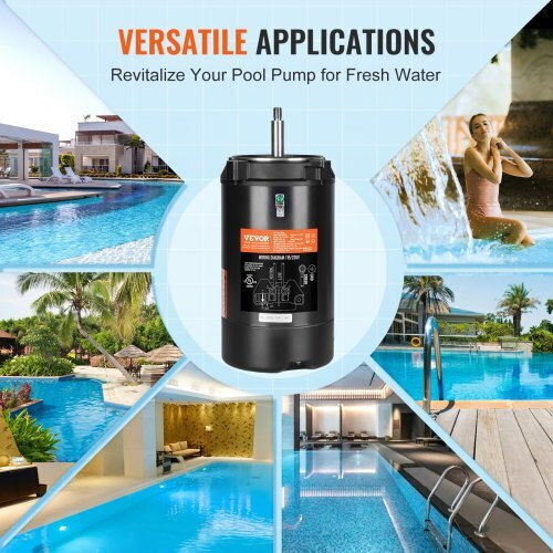 Vevor Pool Water Pump Filter Single-Phase with Power 1hp