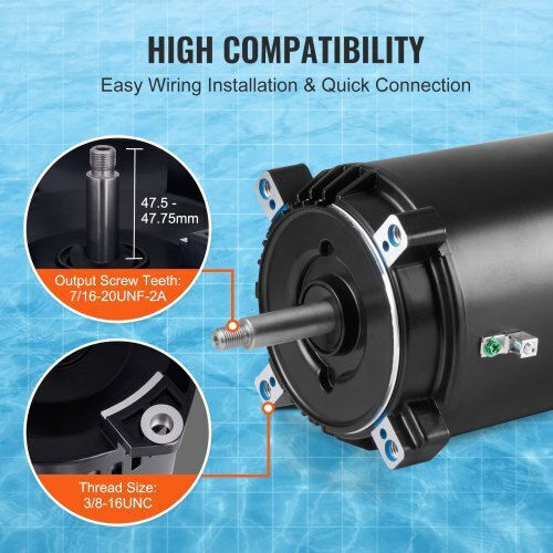 Vevor Pool Water Pump Filter Single-Phase with Power 1hp