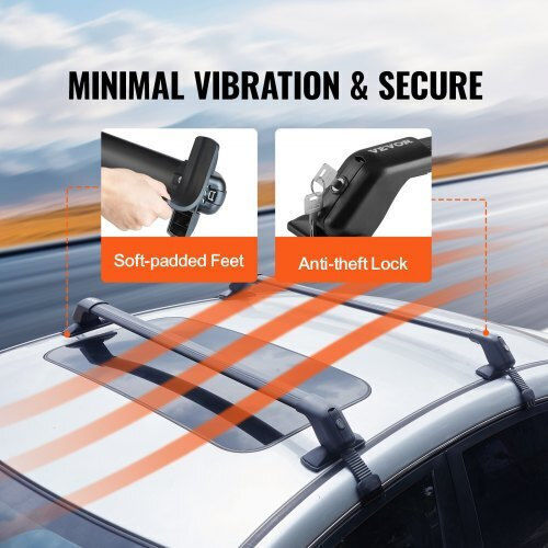 Vevor Universal Roof Bar Vehicles Without Rails Aluminum Lock Hgjtykllcdklot0k8v0
