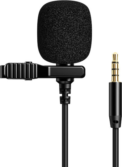 Avizar LAPEL-LM1 Микрофон 3.5mm Πέτου, Clip On за Вокали в Черен Цвят