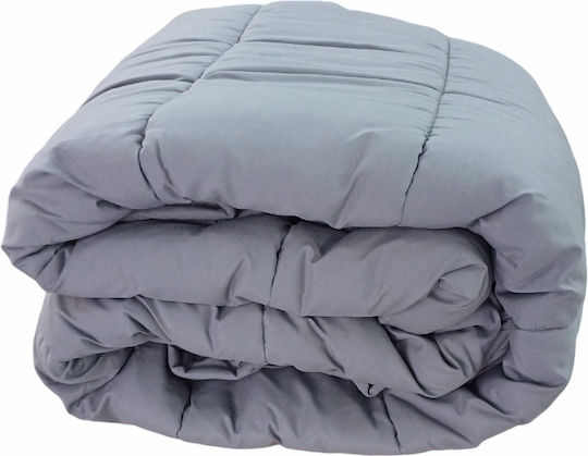 BS Collection Duvet Queen with Microfiber Filling 220x240cm Gray
