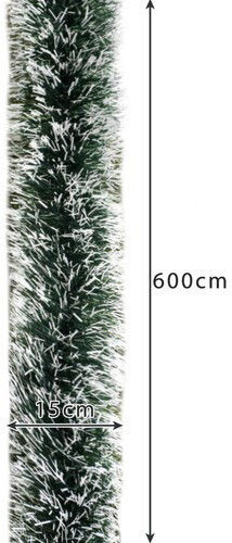 Weihnachtsbaum-Girlande Frosted 6m Ruhhy 22310