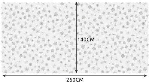 Ruhhy Weihnachtlich Tischtuch Weiß L260xB140cm.