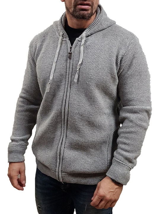 Camaro Men's Knitted Cardigan Grey