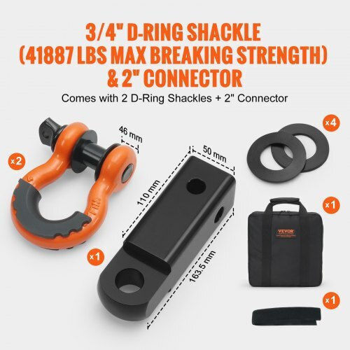 Vevor Recovery Strap Set 3" X 30 Ft Straps & Storage Bag Dznl3in30ftc2vvojv0
