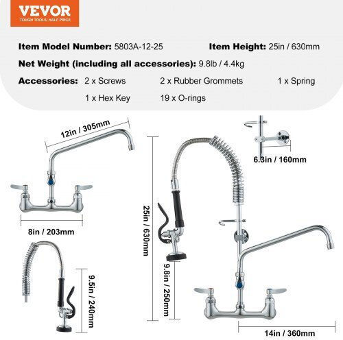 Vevor Commercial Use Spare Part H63.5cm