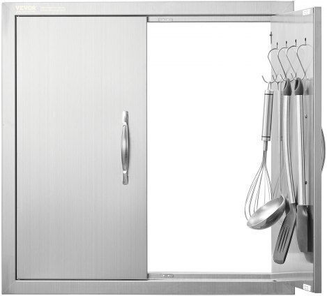 Πόρτα Bbq Vevor 610x610mm Ανοξείδωτη Διπλή Εξωτερική Κουζίνα Smmbscjmys245lws1v0
