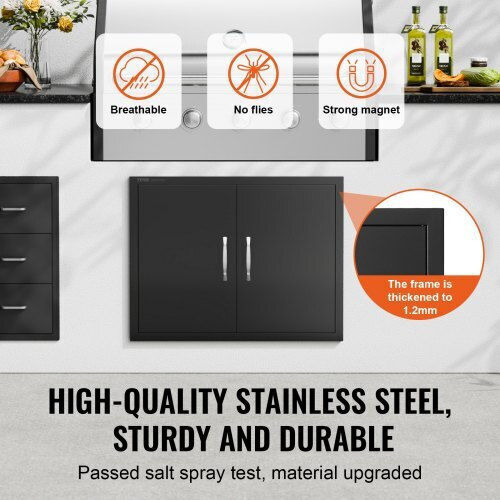 Πόρτα Bbq Vevor 788x610mm Διπλή Εξωτερική Κουζίνα Smmbscjmhs31cl51jv0