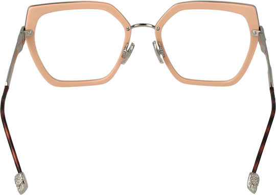 Philipp Plein Metal Eyeglass Frame Pink VPP036S 0579