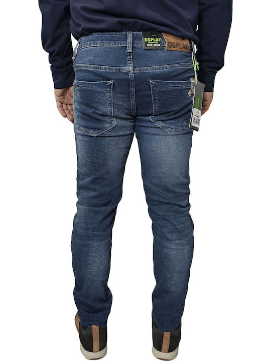 Ανδρικό Παντελόνι Τζιν με Slim Εφαρμογή Blue